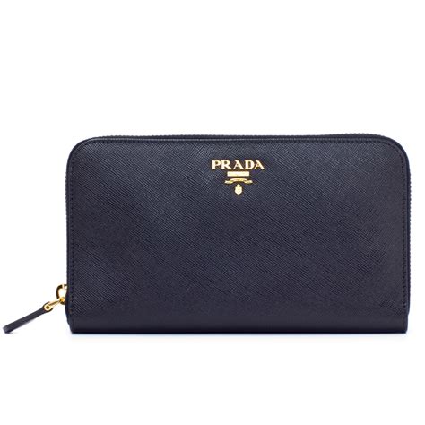 prada saffiano with zip in the middle|PRADA Saffiano Metal Compact Zip Around Wallet .